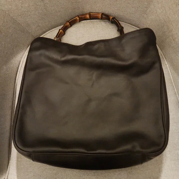 Vintage Gucci Diana Hobo bamboo leather purse - Picture 5 of 7